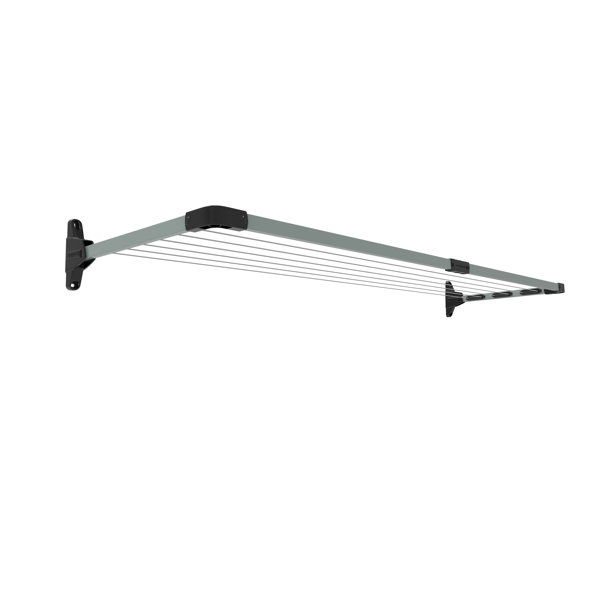 Daytek Steel Fold Down WallMounted Drying Rack and Ground Mounting Kit